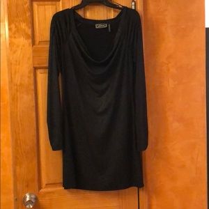 Guess black glitter dress size L